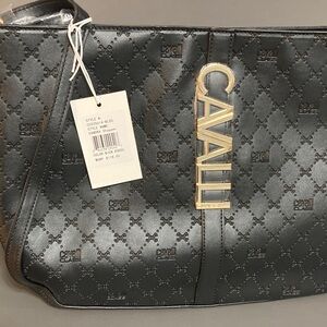 Cavalli Class Black Shopper bag